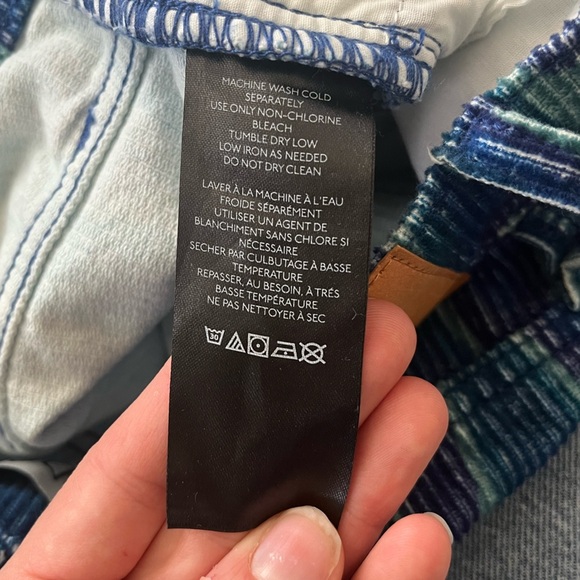 BDG Urban Outfitters High And Wide Corduroy Pant in Blue Wave Women’s Size 25 - Picture 12 of 16